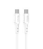 Qcharx Sofia Cable Tipo C a Tipo C 3A 60W (1 m) PVC Blanco