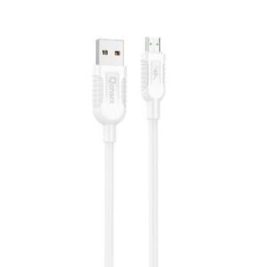 Qcharx Athens Cable USB a Micro 3A 18W (1 m) Blanco